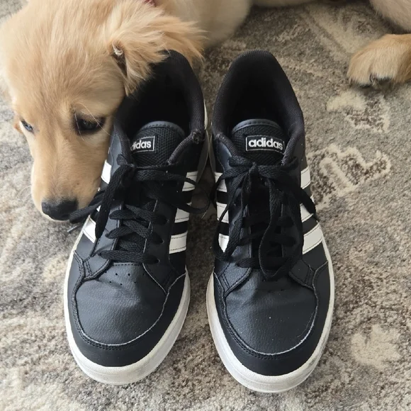 Adidas Classic Black with White Stripes Shoes - Picture 2 of 5